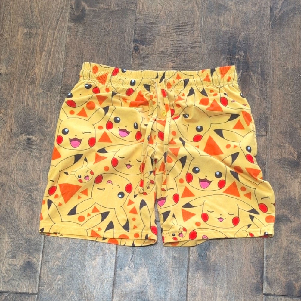 ⭐3/$12⭐ Yellow Pikachu Print Shorts